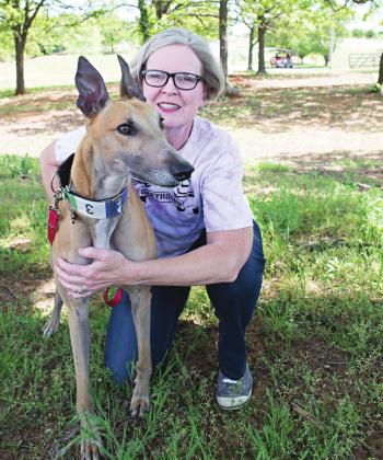 Shelly Dobson and Starsky. Photo/Brian Blansett