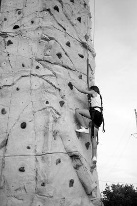 Up the wall