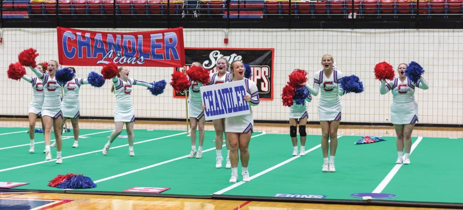 Chandler Cheer at Game Day state