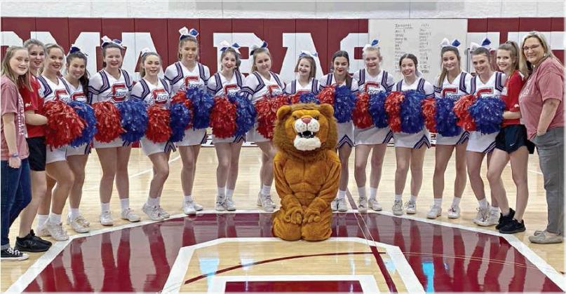 The Chandler Lions cheerleaders will perform Sunday during the Oklahoma women’s game against Texas Christian. Photo/provided