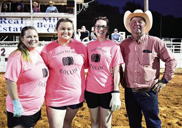 Last year’s Baby Bale women’s winners: Baylee Morgan, Kelsey Wright, and Gabriella Gough from Banc-First.