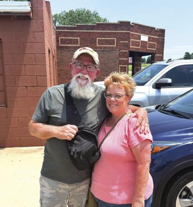 Ron and Jennifer Riley from Bartlesville traveled Route 66 for their anniversary. Photo/Andrew Frazier