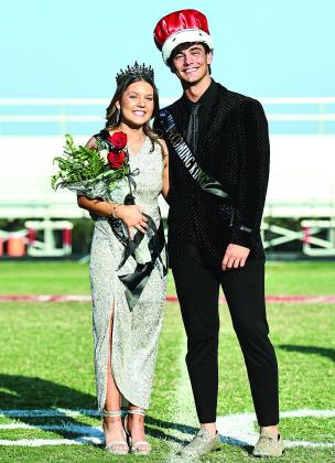 Olivia Terrell and Seven Cawvey were crowned the Queen and King of North Rock Creek’s Homecoming last week. Photo/Sheryl Gowin