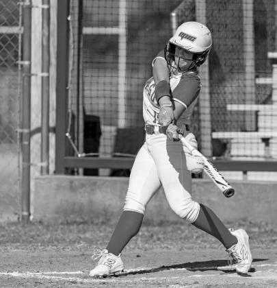 Prague’s Dusti Gregory connects Bethel. Photo/Rick Hester