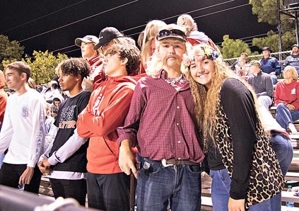 Action from the Stroud vs. Prague football game