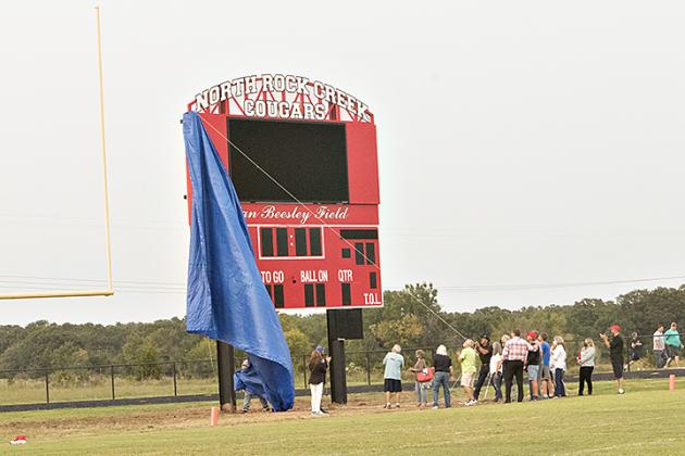 Shot from North Rock Creek's first-ever home football game