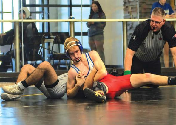 Landon Earp, a Chandler junior, is the 3A West Regional Champ for 113 lbs. Photo/ Jennifer Pryor