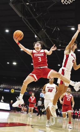 Stroud’s Kileigh Mixon (21) and Prague’s Blestin Miller (3) were named Players of the Year for the 66 Conference. Photos/Mario Holland and Brian Blansett