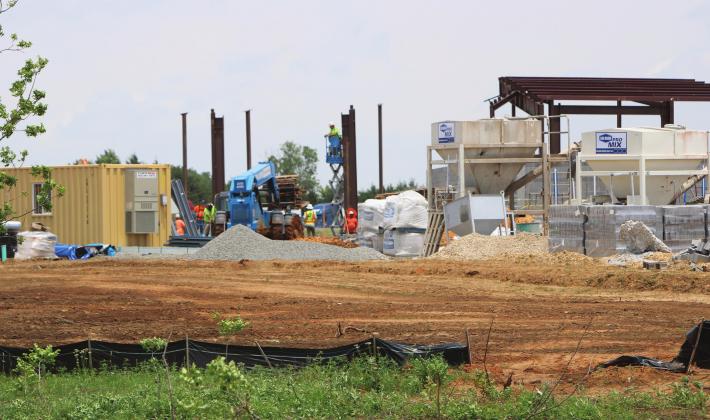 Stroud baseball complex construction