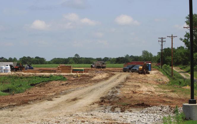 Stroud baseball complex construction