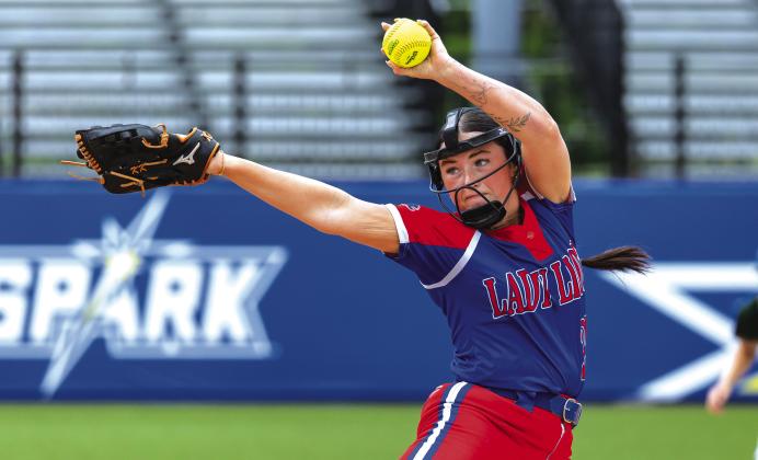 Chandler grad Kennedy Allen winds up a pitch for the middle school all state game