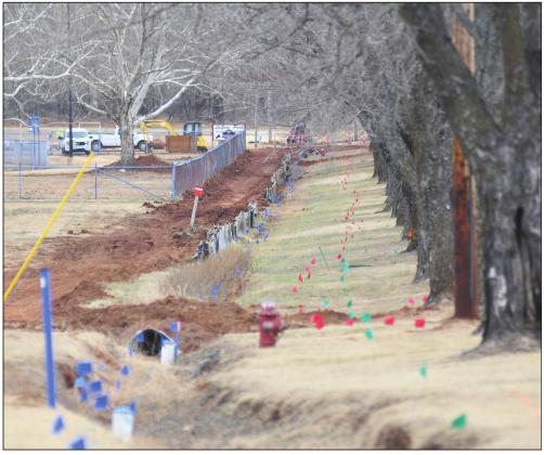 Work on Park Road sidewalk
