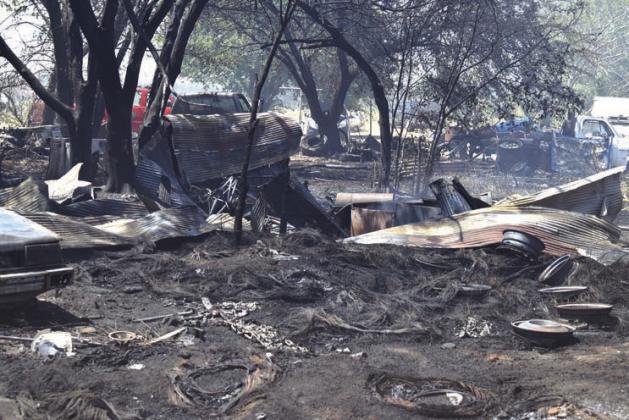 Debris from a fire near Kendrick on Aug. 20. Photo/Emily Kalka