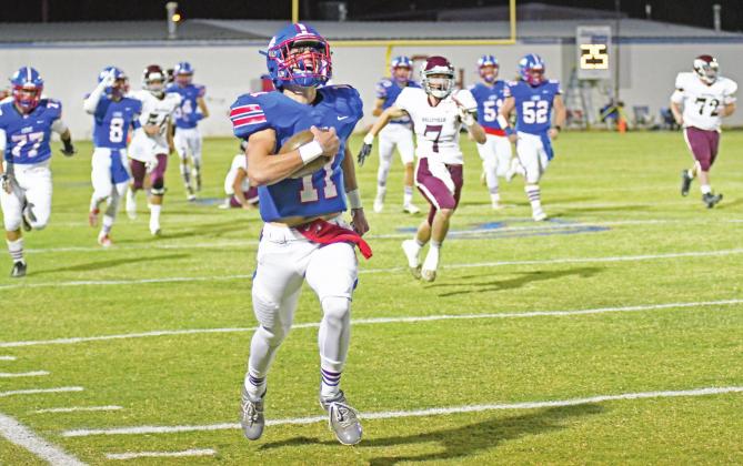 Lions romp, 48-7