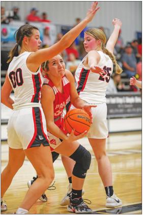66 Conference basketball action
