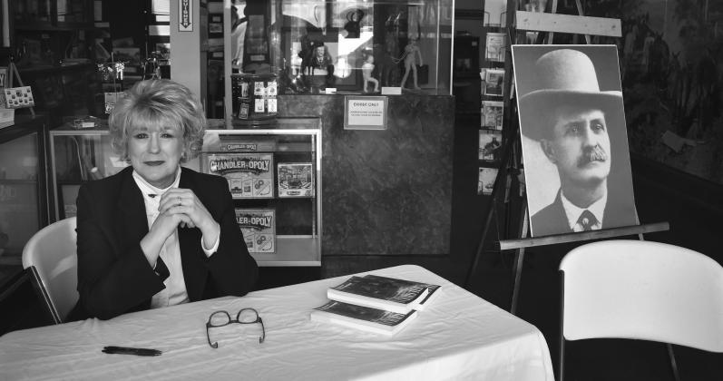 New York Times Best Selling Author Chris Enss recently visited Chandler to promote her new book “Tilghman: The Legendary Lawman and the Woman Who Inspired Him.” Photo/Emily Kalka