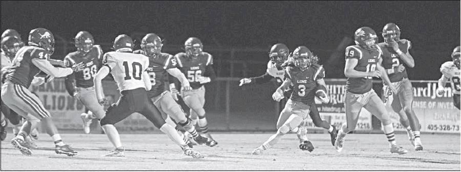 Above, Chandler’s Caedon Parris (3) finds a crease against Holdenville. Photo/ Braden Wade