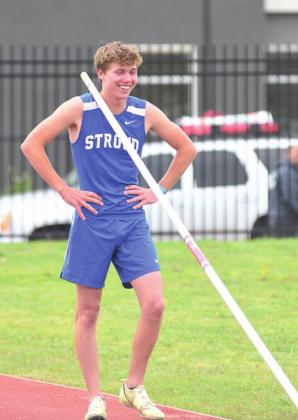 Drew Clovis when he realized he was the Class 2A pole vault state champion.