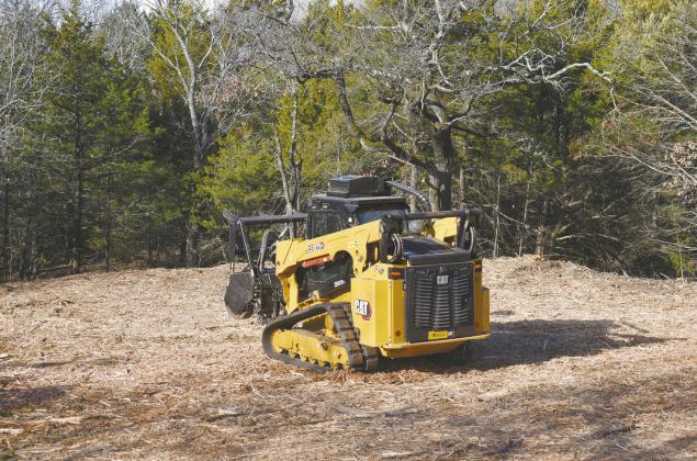 Land management technician Sam Moss works to clear out a thicket of cedars north of Chandler. It’s part of a program run by the Conservation Commission’s Land Management Division to cut down cedars in wildfire-prone areas that could push fire into populated towns. Photo/Emily Kalka