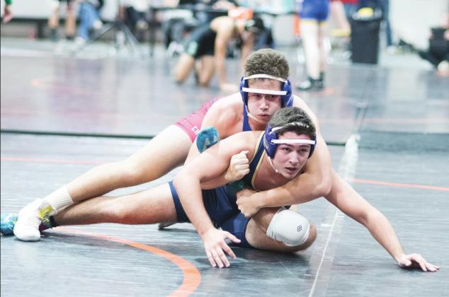 Wrestling at Cushing meet
