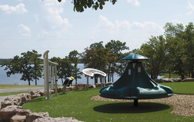New campground, playground at Stroud Lake