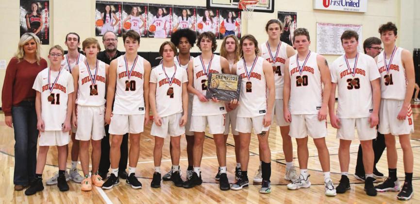 Davenport’s boys team - unbeaten for the season and champions of the Pott Co. Invitational Tournament. Photo/Brian Blansett