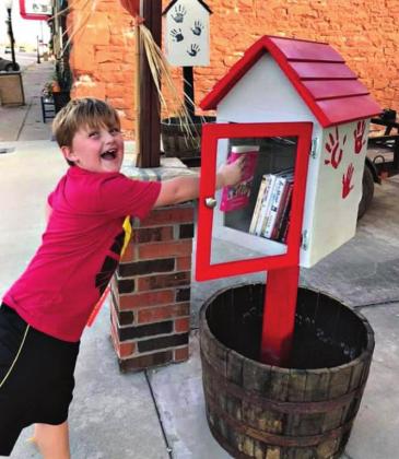 Stroud eight-year-old starts little libraries