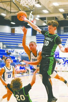 January basketball action