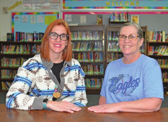 White Rock teachers Jerri Loveland and Natalie Fesler, finalists for awards from the Professional Oklahoma Educators Foundation Excellence in Education. Photo/Brian Blansett