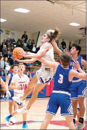 Caedon Parris puts up a shot in the lane for Chandler. Photo/Chelsea Weeks