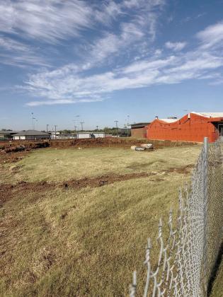 Dirt work has started at the location of the new high school building in Prague. The new building will be 41,982 square feet and is expected to stay under about $18 million of the bond funds. Construction began in July 2025, after a bond was passed in April 2024. The building will contain 22 classrooms, a Family and Consumer Sciences classroom and kitchen, science lab, an art studio, two teacher workrooms, special education space, a new library and alternative education space. Photo/Kimberly Fleak