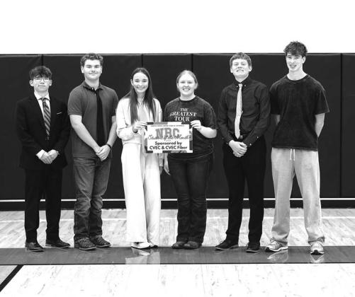 Pictured on the left are the Students of the Month for September from North Rock Creek Middle School. Seventh Grade: Oaklen Danker and Nora Fuller; Eighth Grade: Zoey Benn and Lane Clifton. On the right are the NRC High school Students of the Month for September. Freshman: Lia Swantek and Bryson Malone; Sophomore: Eden Neal and Baron Adcock; Junior: Derek Jackson and Bella Acock; Senior: Carly McCaslin and Hank Aldrich. Photos/Jessica Phillips
