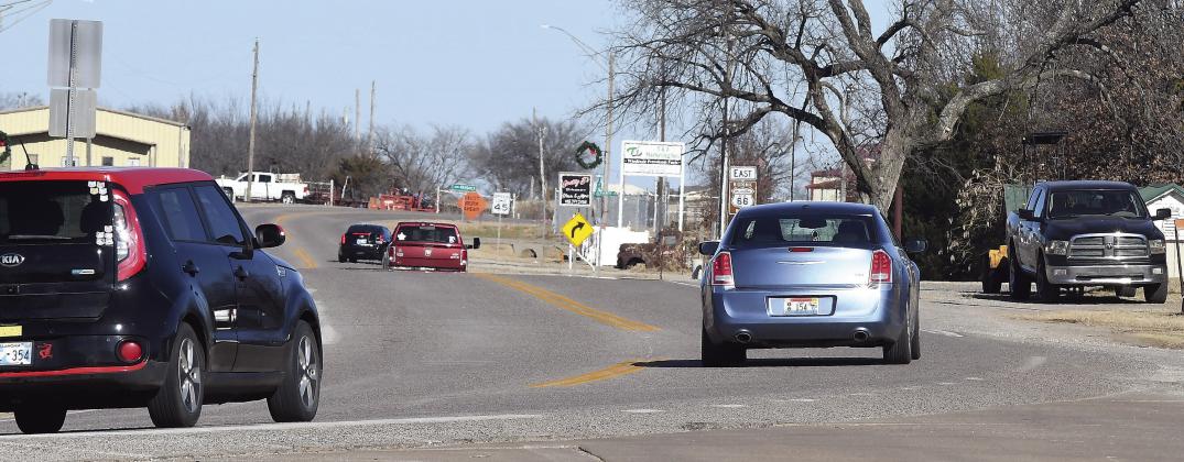 The department of transportation plans work on Route 66, shown above in Davenport and SH 18 south of Chandler, below. Photos/Brian Blansett