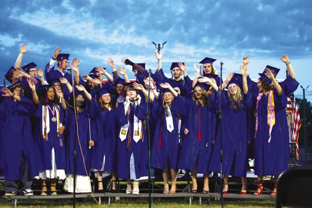 Waving high school good-bye
