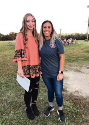 Pictured above from left to right, Chandler sophomore Ahna Smith and CVEC Marketing Coordinator Amber Himle stand together at the ceremony. Photo/ submitted.