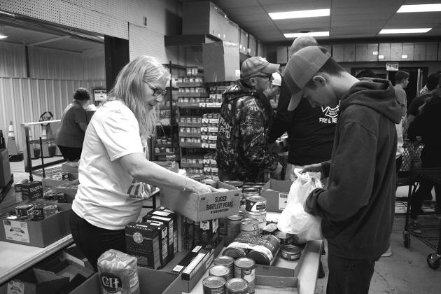 SFD collects food to help Stroud Food Pantry