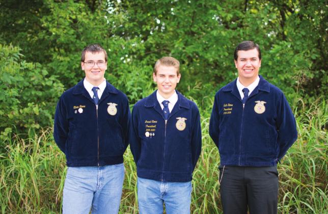 Pictured above from left to right are brothers Ethan Stone, Jared Stone and Seth Stone. Photo/Chelsea Weeks.