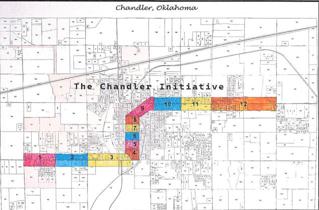Above is a map outlining the sections of Route 66 through Chandler that are open for adoption under the Chandler Initiative, launched by Mayor Kent McVey.