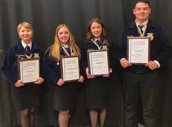 Awards for Wellston FFA members
