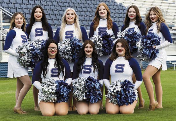 Pom teams from Chandler (left) and Stroud (right) brought home state championships over the weekend.