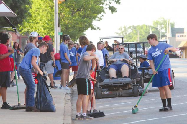 Sweeping up Chandler