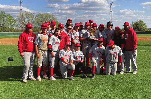 2021 66 Conference tournament champions McLoud Redskins. Photo provided