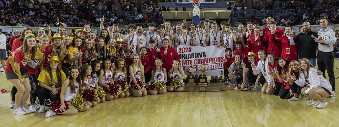 Saturday was a big day for Dale, as the Pirates and Lady Pirates won state championships and brought home two more gold balls for the trophy case. The boys went undefeated and won their second straight championship. The girls won their eighth championship and first since 2010. For more, see Sports, Section C. Photo/Rick Hester