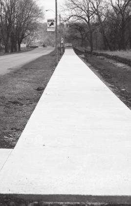 Sidewalk progress