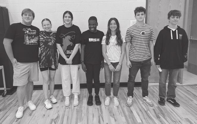 North Rock Creek students of the month