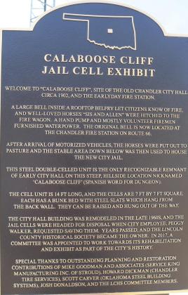 Historic cell back at Calaboose Cliff