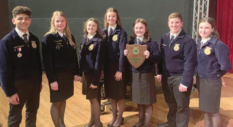 Top left, from left to right, Annsley Babek, Brynna Raines and Aviary Helms; top right, from left, Ayden Gonzales, Annsley Babek and Brynna Raines; bottom, left to right, Ayden Gonzale, Annsley Babek, Allie Jarvis, Aviary Helms, Brynna Raines, Amos Grimes and Devyn Frazier.