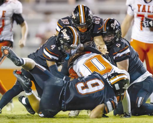 Some Dawg Pile defense. Photo/Rick Hester