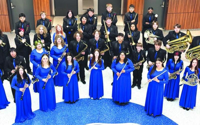 Stroud High School concert band. Photo/Kevin Couch