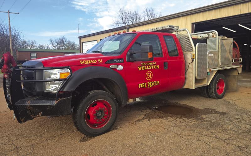 Above is one of the new trucks donated to the Wellston Fire Department. The department fashioned the graphics after popular show “Emergency,” after recieving the same call numbers from the show. Photo/Todd Beesley
